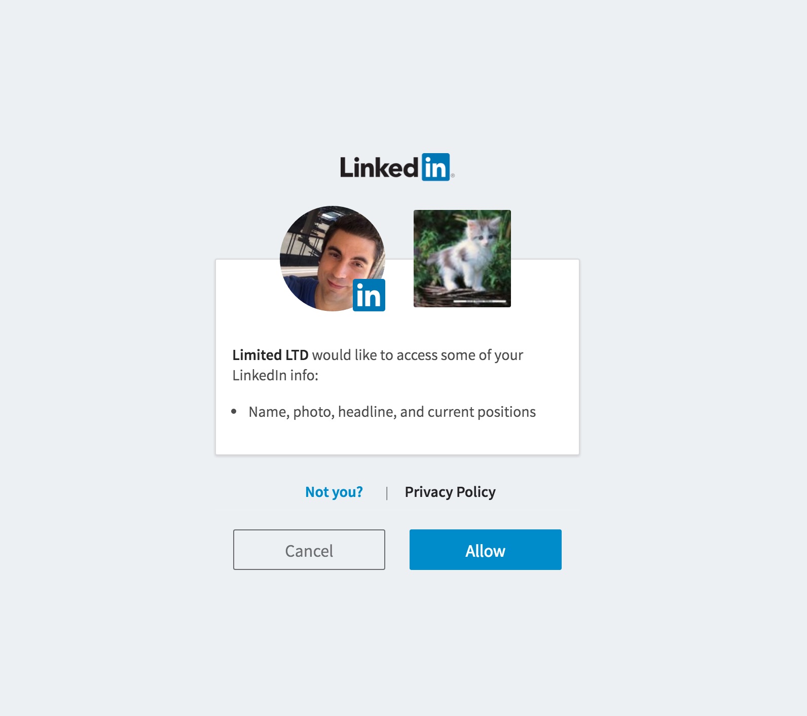 تفويض LinkedIn