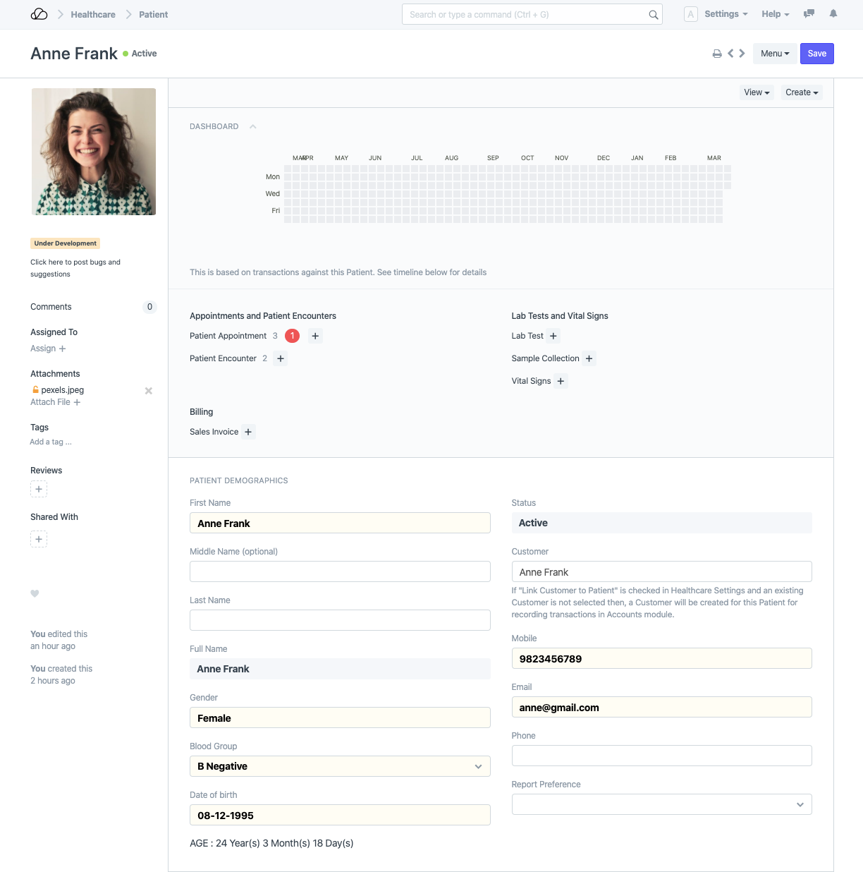 OneOfficeERP للرعاية الصحية