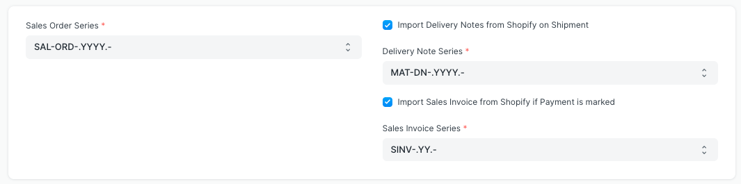تهيئة مزامنة Shopify للطلبات